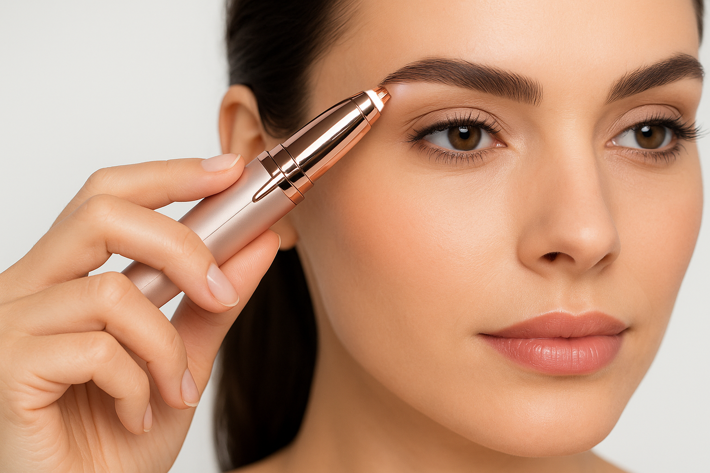 Lifestyle photo showing the trimmer in use